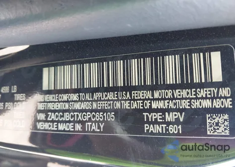 2016 Jeep Renegade Trailhawk z USA, uszkodzony, nr VIN ZACCJBCTXGPC65105